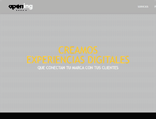 Tablet Screenshot of opening.cl